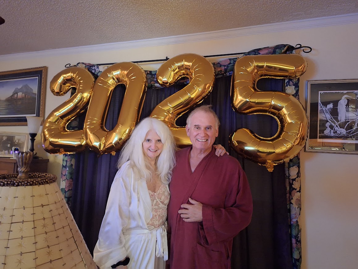 Hugh and Judy at a Southern Socials New Year's Eve house party in South Carolina